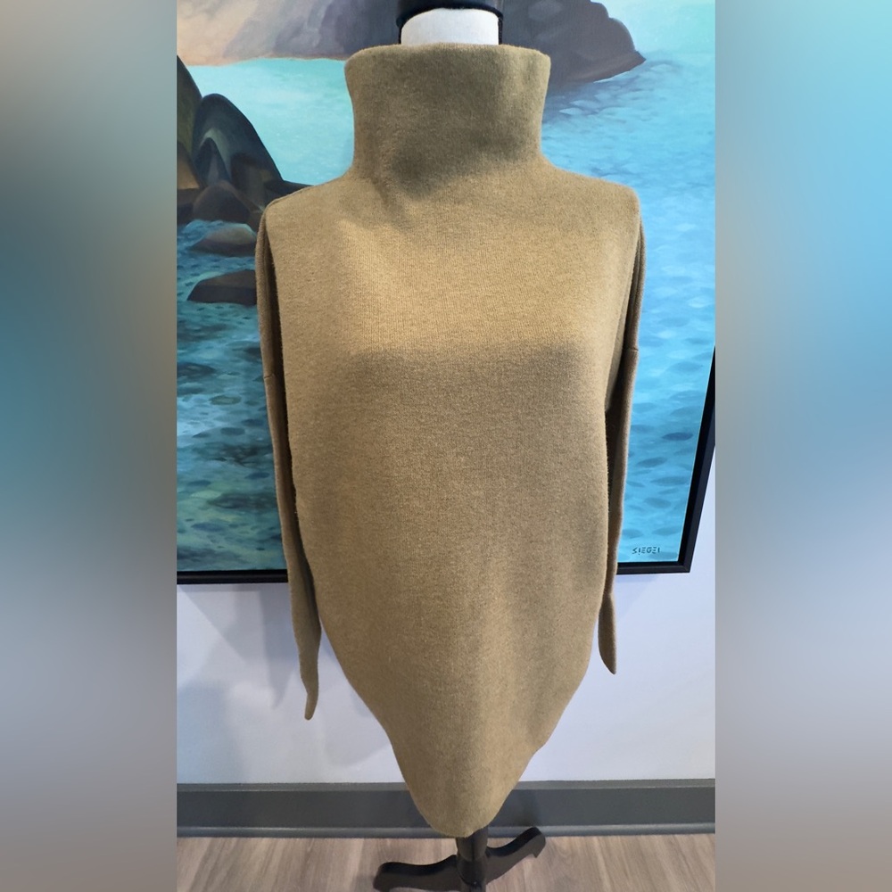 J. Jill Warm Green Mockneck Sweater